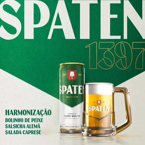 Spaten Munich Helles Lata 269ml – Kit 96 unidades