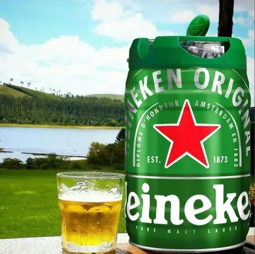 Barril de Chopp Heineken 5L – Kit 2 unidades