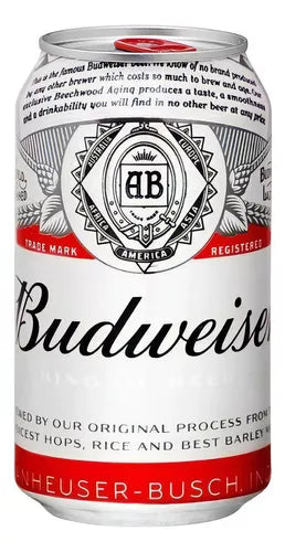 Budweiser American Lager Lata 350ml – Pack 12 unidades