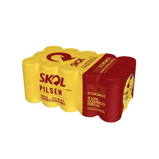 Skol Pilsen Lata 269ml – Pack 12 unidades