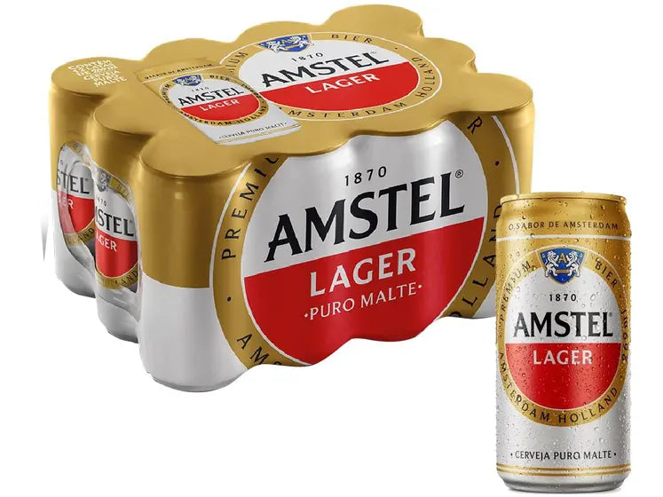 Amstel Lager Lata 269ml – Pack 12 unidades