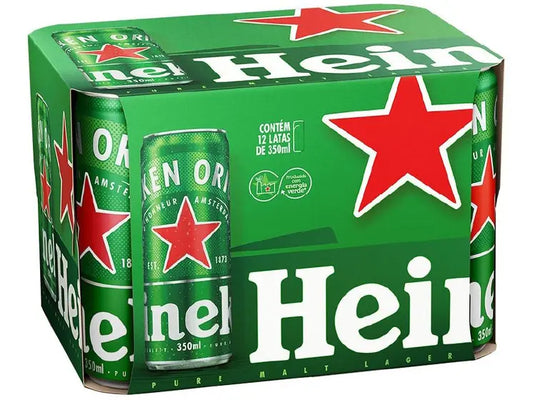 Heineken Lager Lata 350ml – Pack 12 unidades