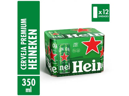 Heineken Lager Lata 350ml – Pack 12 unidades