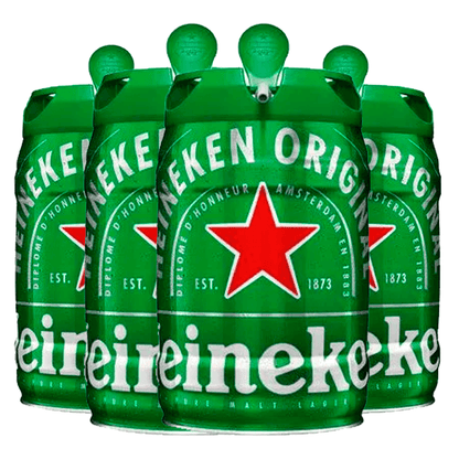 Barril de Chopp Heineken 5L – Kit 4 unidades